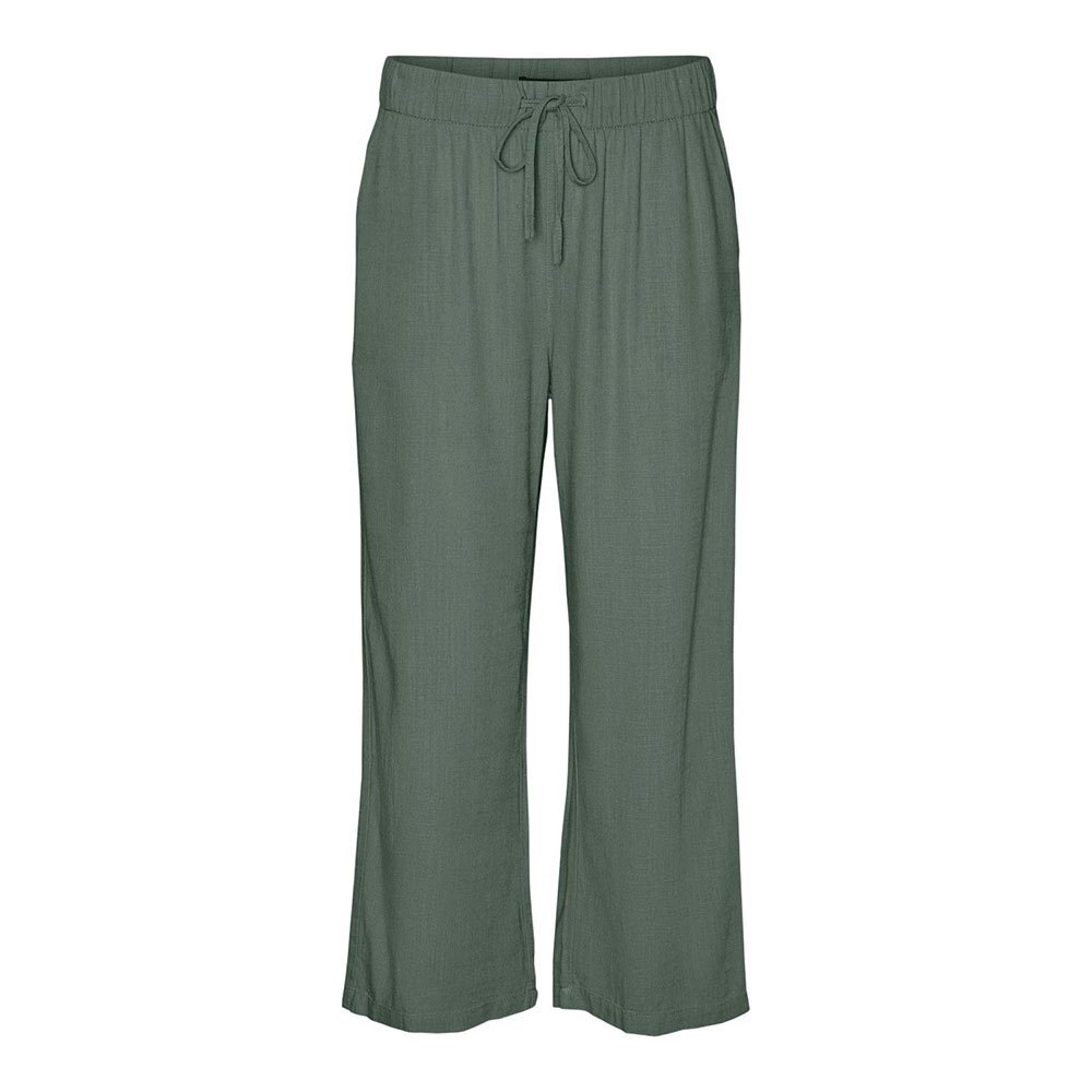 

Брюки Vero Moda Line Cropped Linen Mix, серый