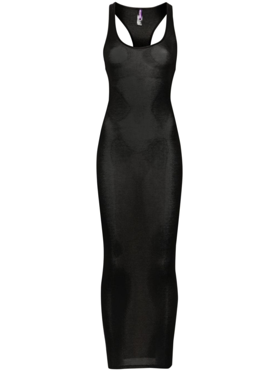

Maison Close платье миди в рубчик La Femme Amazone, черный