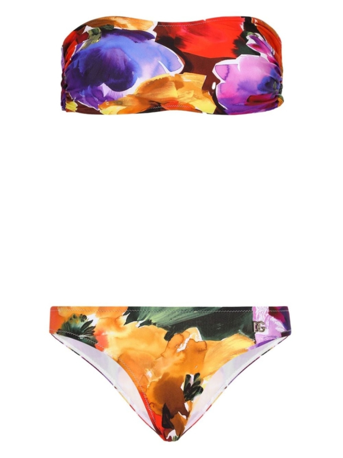 

Dolce & Gabbana бикини с цветочным принтом, оранжевый