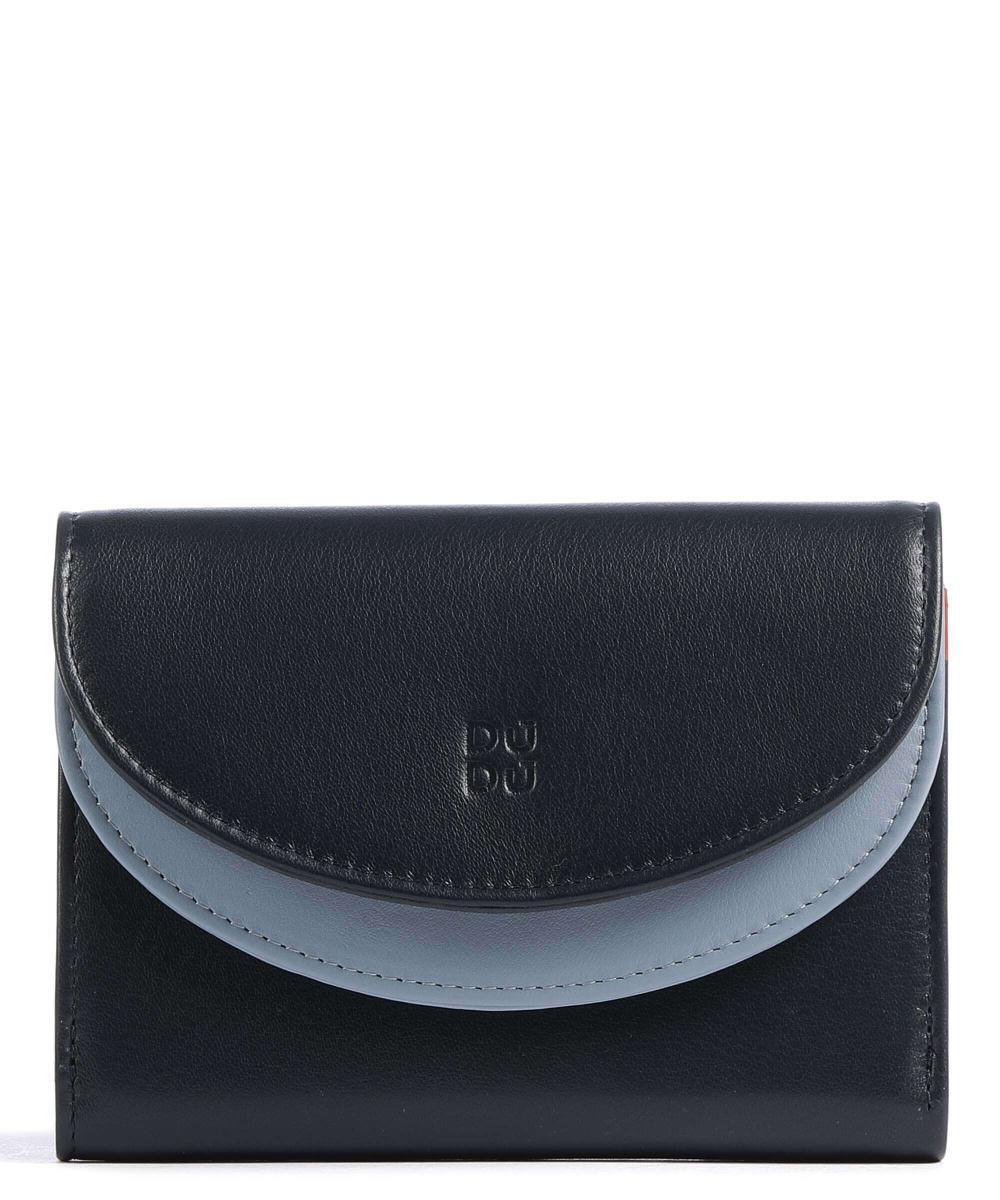 

Кошелек Galapagos RFID из мелкозернистой телячьей кожи Dudu Bags, синий