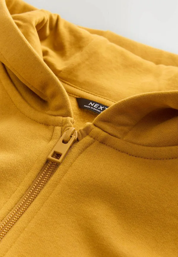 Толстовка с капюшоном, стандартного кроя, на молнии. Next, Ochre Yellow — фото 2