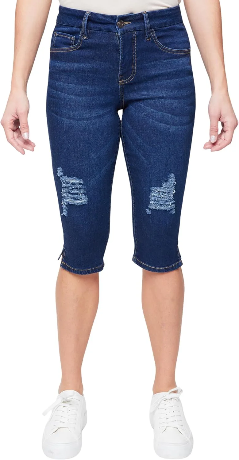 

Royalty for Me Women's Petite Curvy High Rise Capri