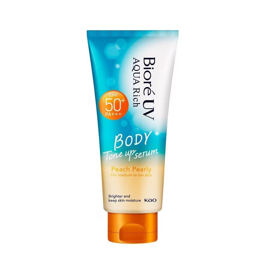 

Biore UV Aqua Rich Body Tone Up Serum Персиковый жемчужный SPF50+ PA+++ 130 мл, Orange