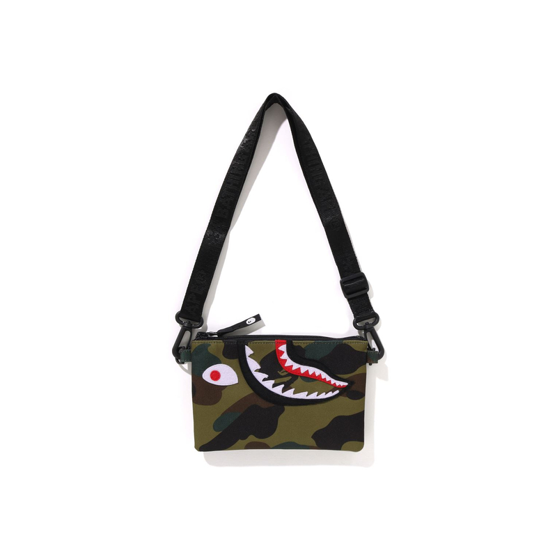 

A BATHING APE Полиэстеровая сумка кроссбоди Kids' Green/Yellow, Зеленый, A BATHING APE Полиэстеровая сумка кроссбоди Kids' Green/Yellow