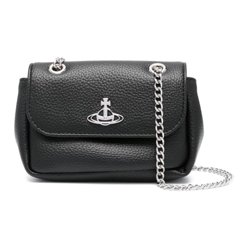 

Vivienne Westwood Сумка из искусственной кожи, сумка через плечо, мини-сумка для женщин, черная