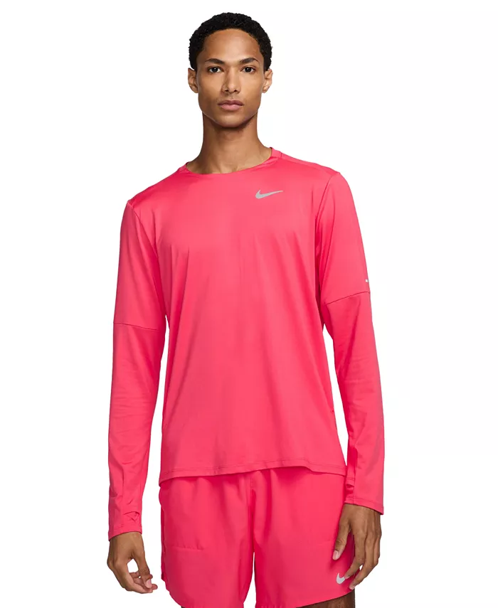 

Мужская футболка Element Dri-FIT с длинным рукавом и круглым вырезом Nike, красный