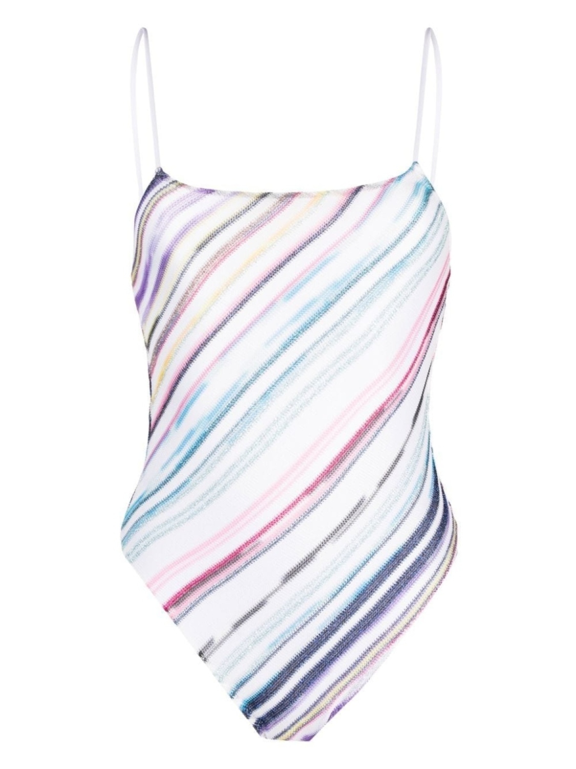 

Missoni купальник в полоску с открытой спиной, белый