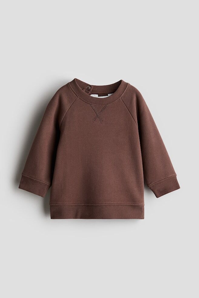 

Толстовка с круглым вырезом H&M, коричневый