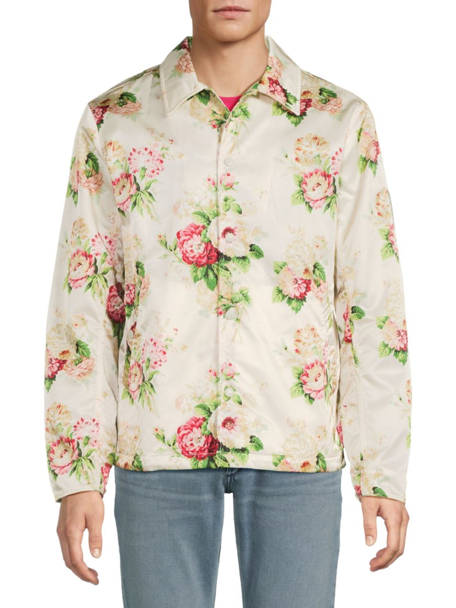 

Куртка-рубашка с цветочным принтом Laura Ashley rag & bone, цвет Marshmallow Floral