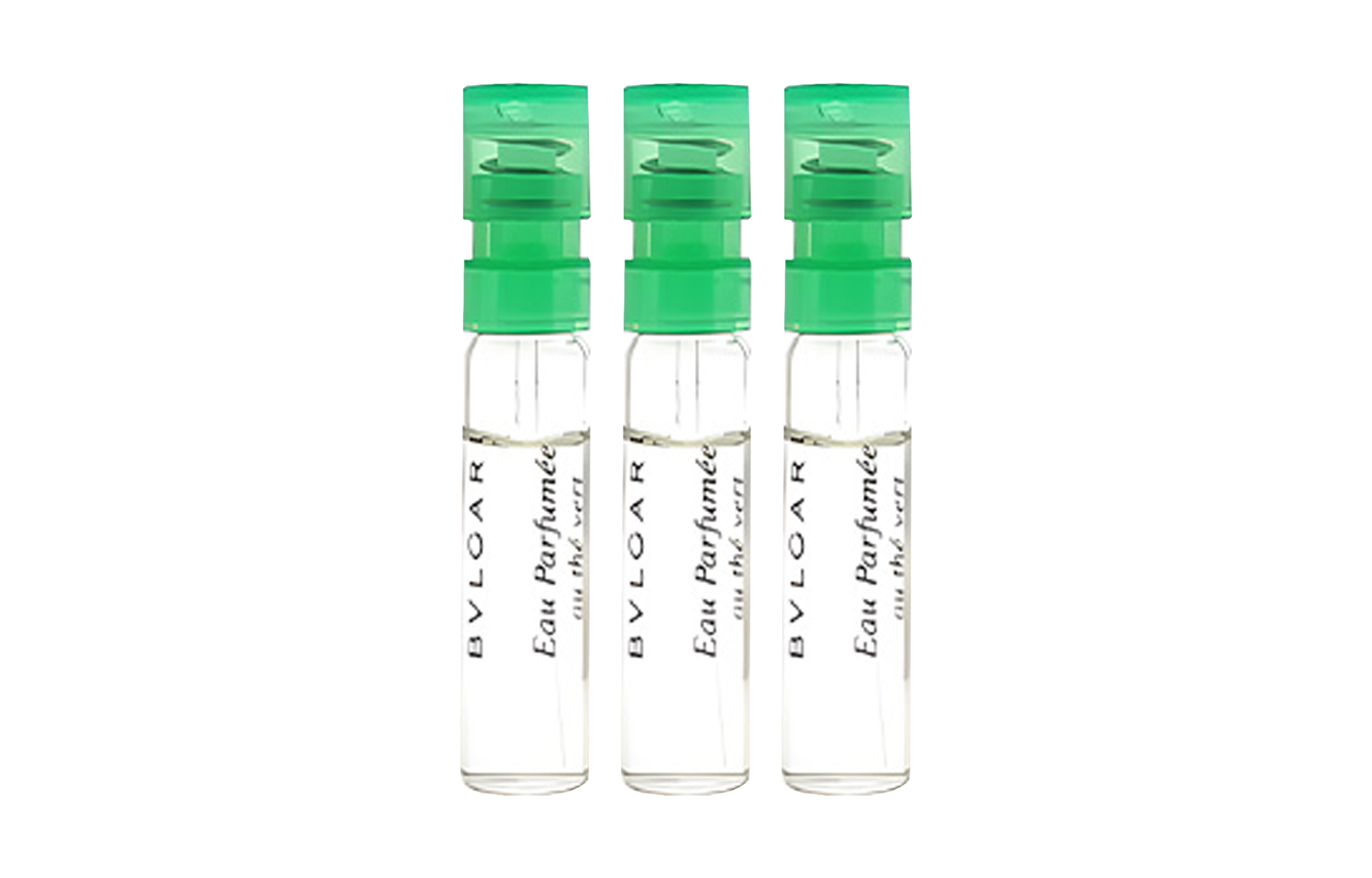 

BVLGARI Набор пробников парфюма Green Tea, три флакона Eau De Cologne по 1,5 мл