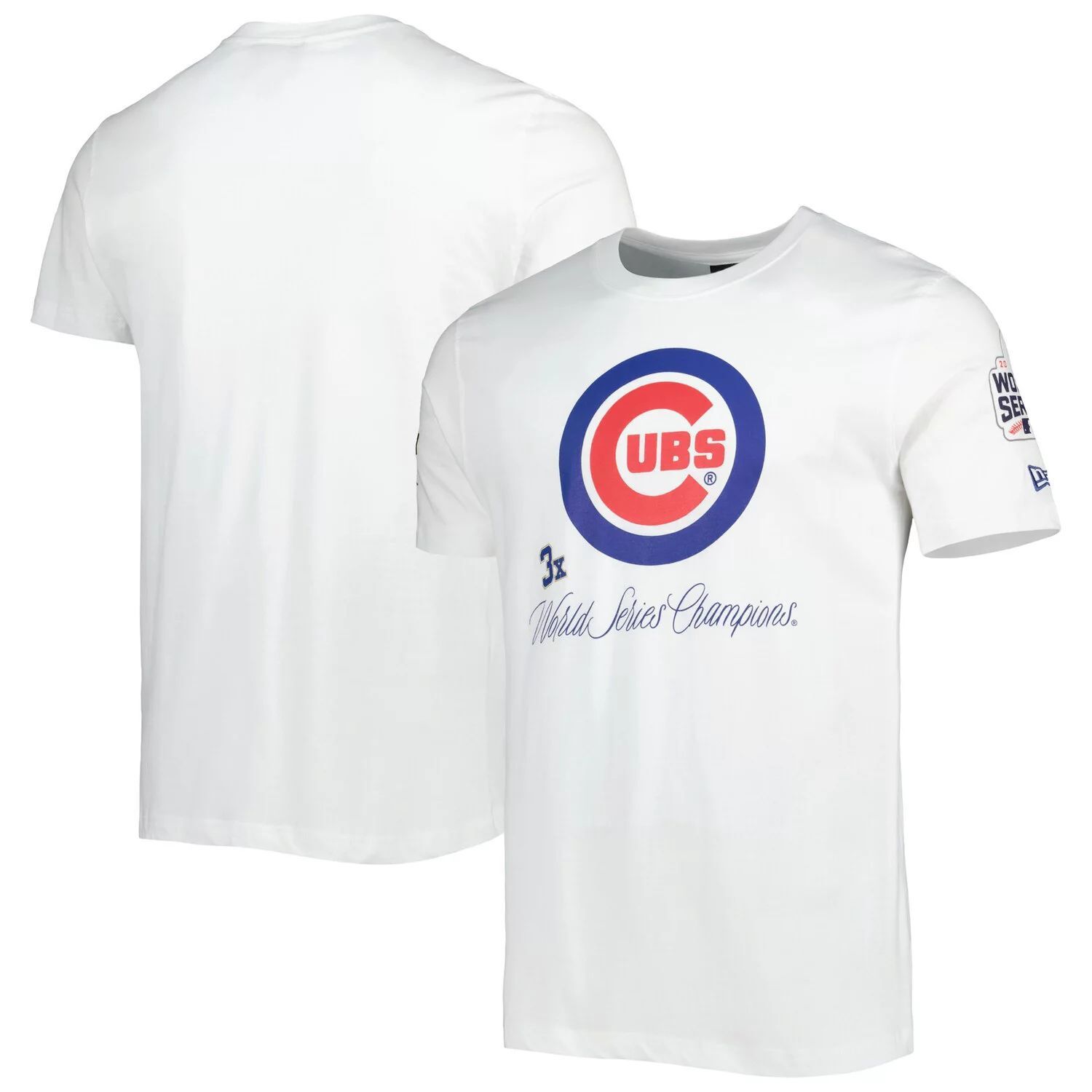 

Мужская белая футболка Chicago Cubs Historical Championship New Era, Белый, Мужская белая футболка Chicago Cubs Historical Championship New Era