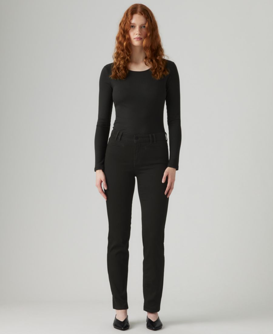 

Женские джинсы прямого кроя 314 Shaping Shaping Straight Stretch Jeans Levi's, Soft Black