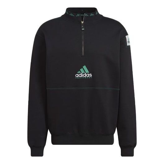 

Толстовка adidas Equipment Series Half Zipper Pullover Sports Black, черный