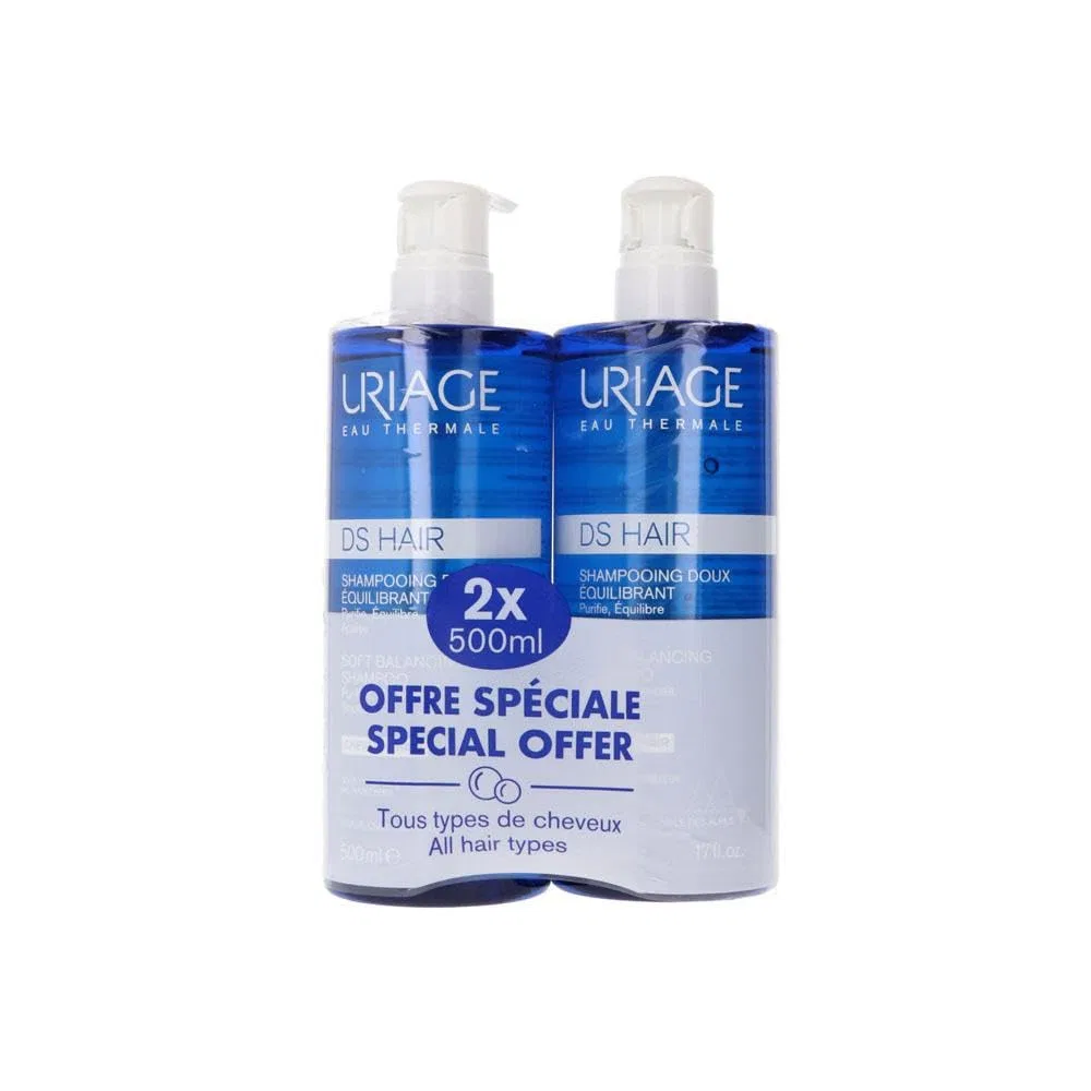 Набор шампуней Nova Angel Ds Hair Champú Suave Regulador Duo, 2 х 500 мл Uriage