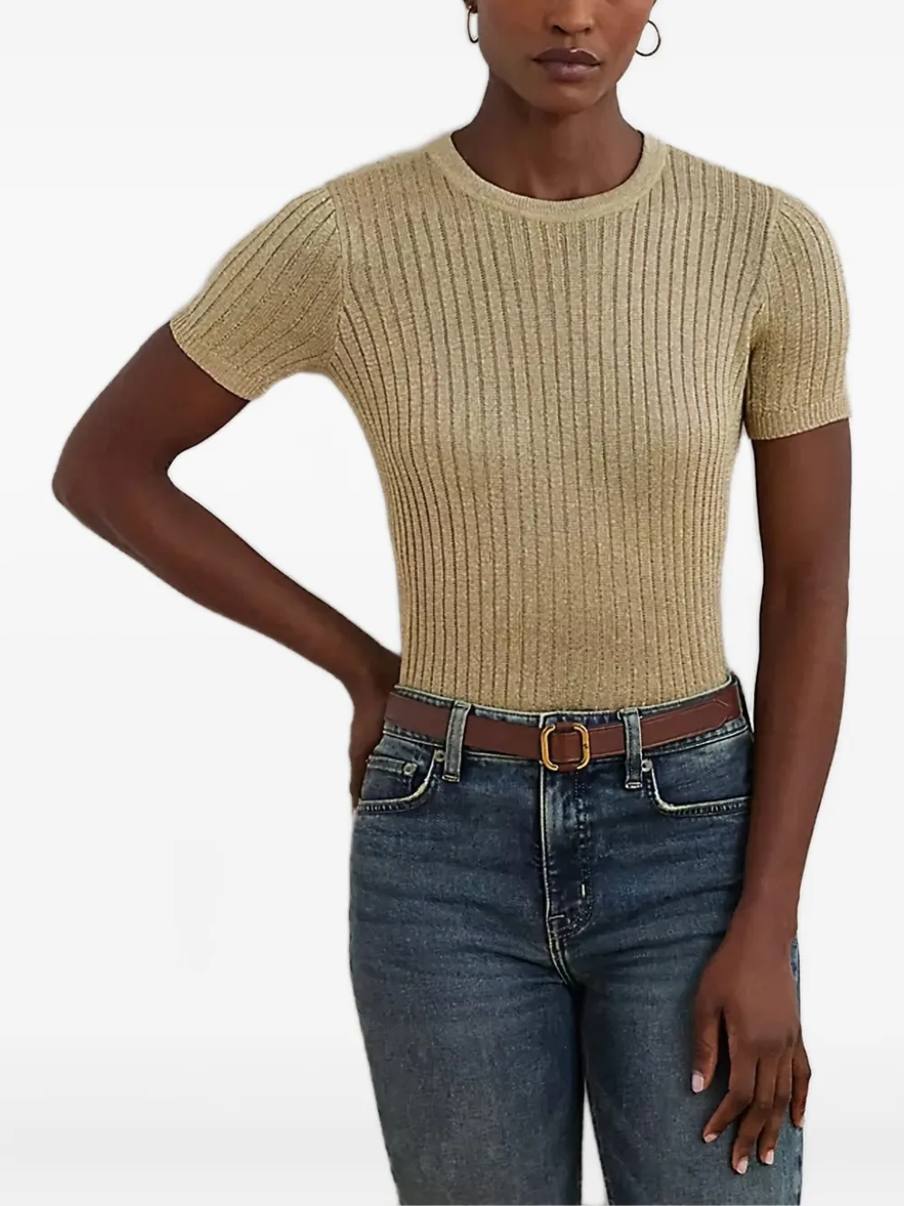 

Вязаный топ Vesta Lauren Ralph Lauren, нейтральный