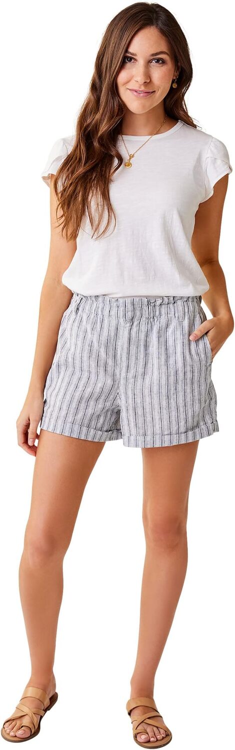 

Льняные шорты Journey Carve Designs, цвет Navy Byron Stripe