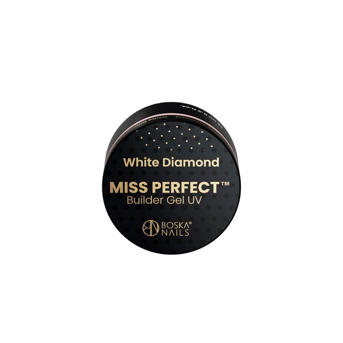 Строительный гель Boska Nails Miss Perfect White Diamond, 15 мл — фото 3