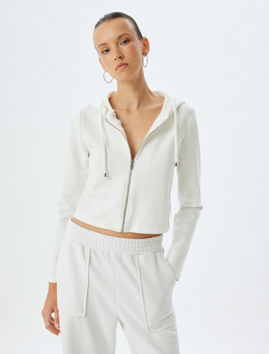 

Вязаный кардиган Koton Knit Cardigan, белый