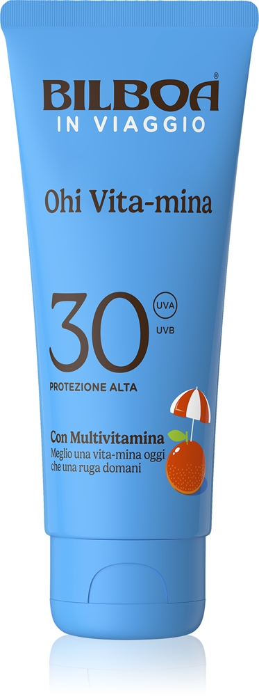 

Солнцезащитный крем Ohi Vitamina для путешествий с витаминами Bilboa, spf 30 75 мл