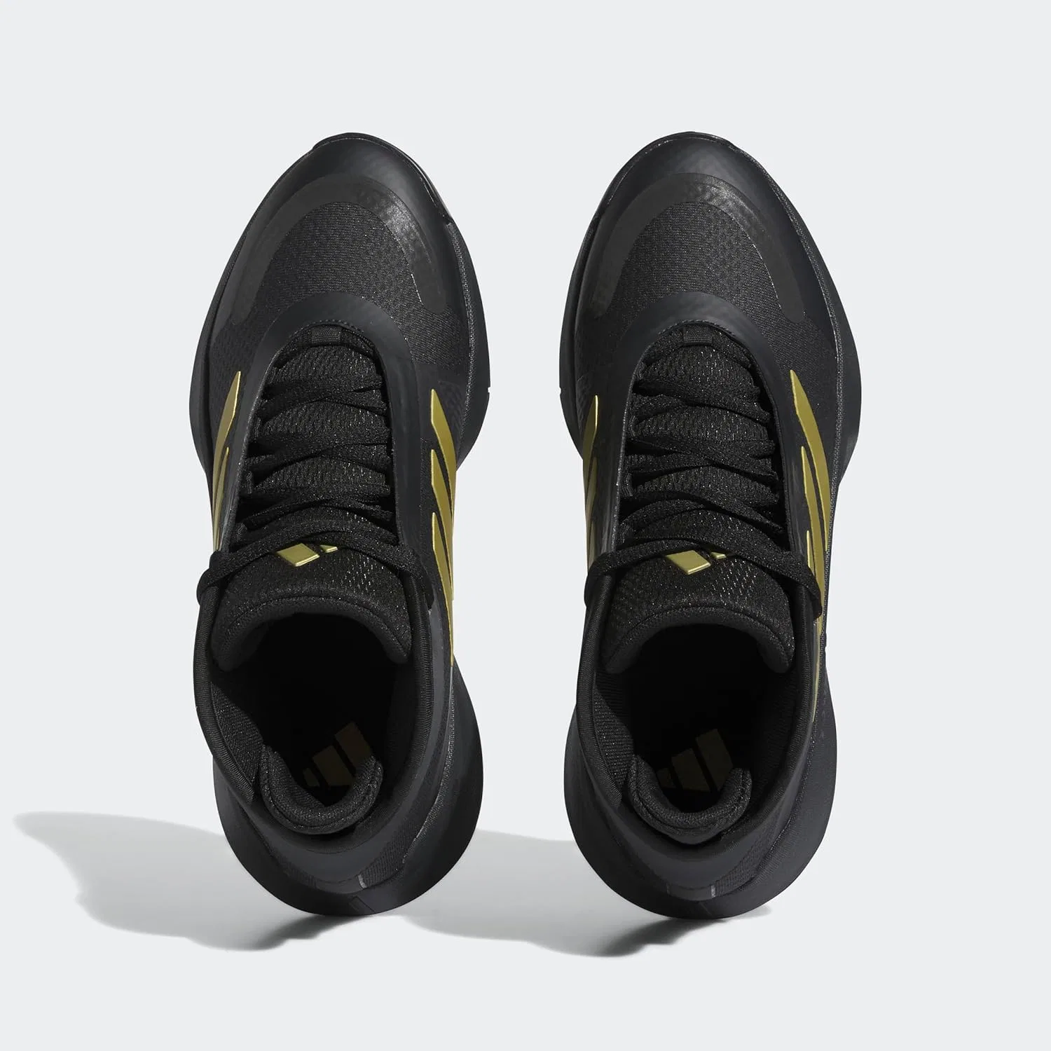 Кроссовки Adidas Unisex Bounce Legends - низкие (не для футбола), черный/золотой — фото 3