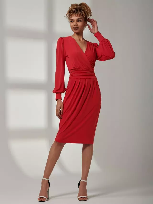 

Платье Jolie Moi Kinslee Long Sleeve Pegged, цвет scarlet/red