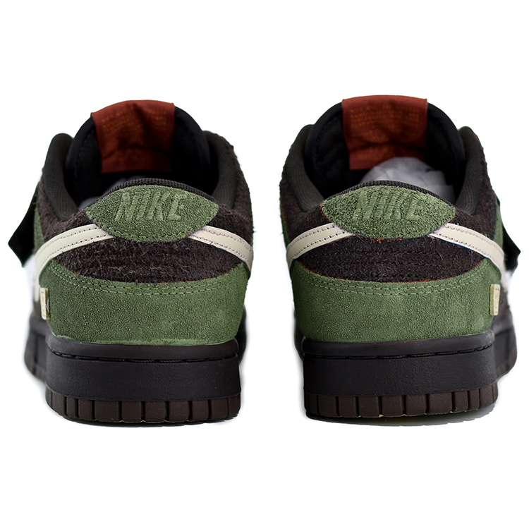 Кеды Nike Dunk Skateboard Unisex Low-Top, коричневый/зеленый/бежевый — фото 4