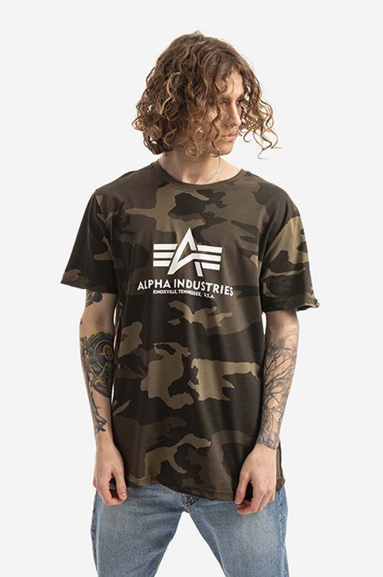 

Футболка Basic Alpha Industries, зеленый