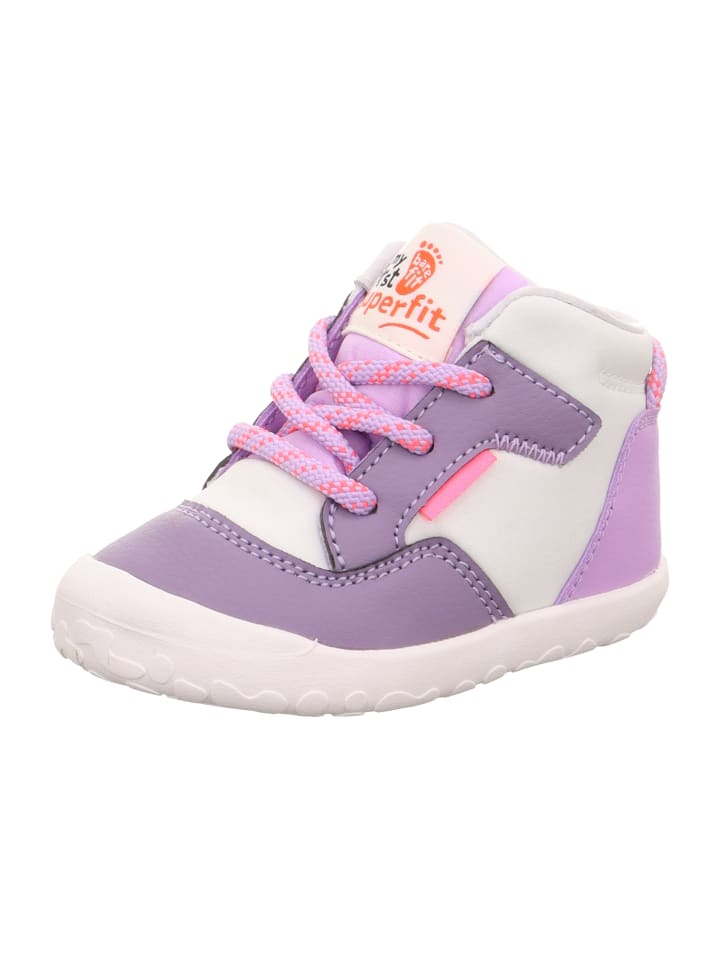

Кроссовки на шнуровке superfit, цвет lila/pink