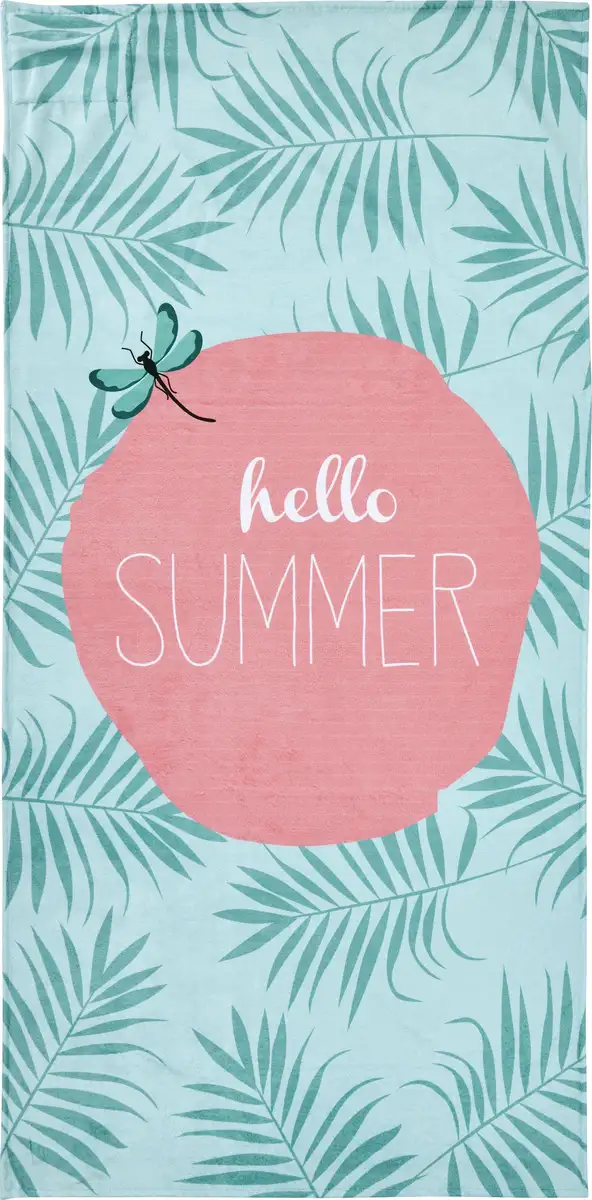 

Done. пляжное полотенце "Hello Summer", (1 шт.), с рисунком, с карманом на молнии для ценных вещей 90х180 см (1 шт.), цвет bunt