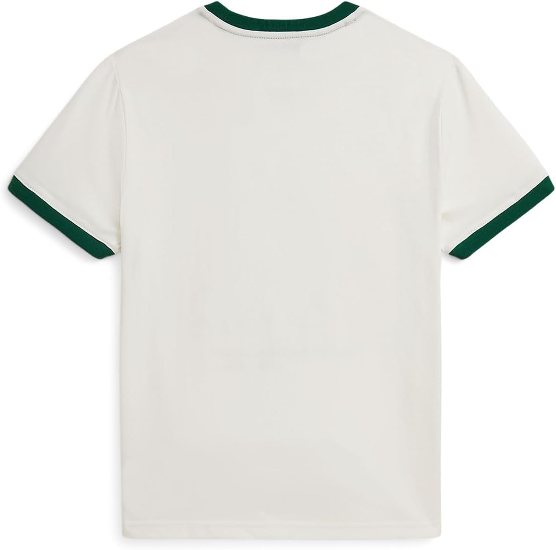 

Футболка Polo Ralph Lauren Kids Polo Bear Cotton Ringer Tee, цвет Nevis/New Forest