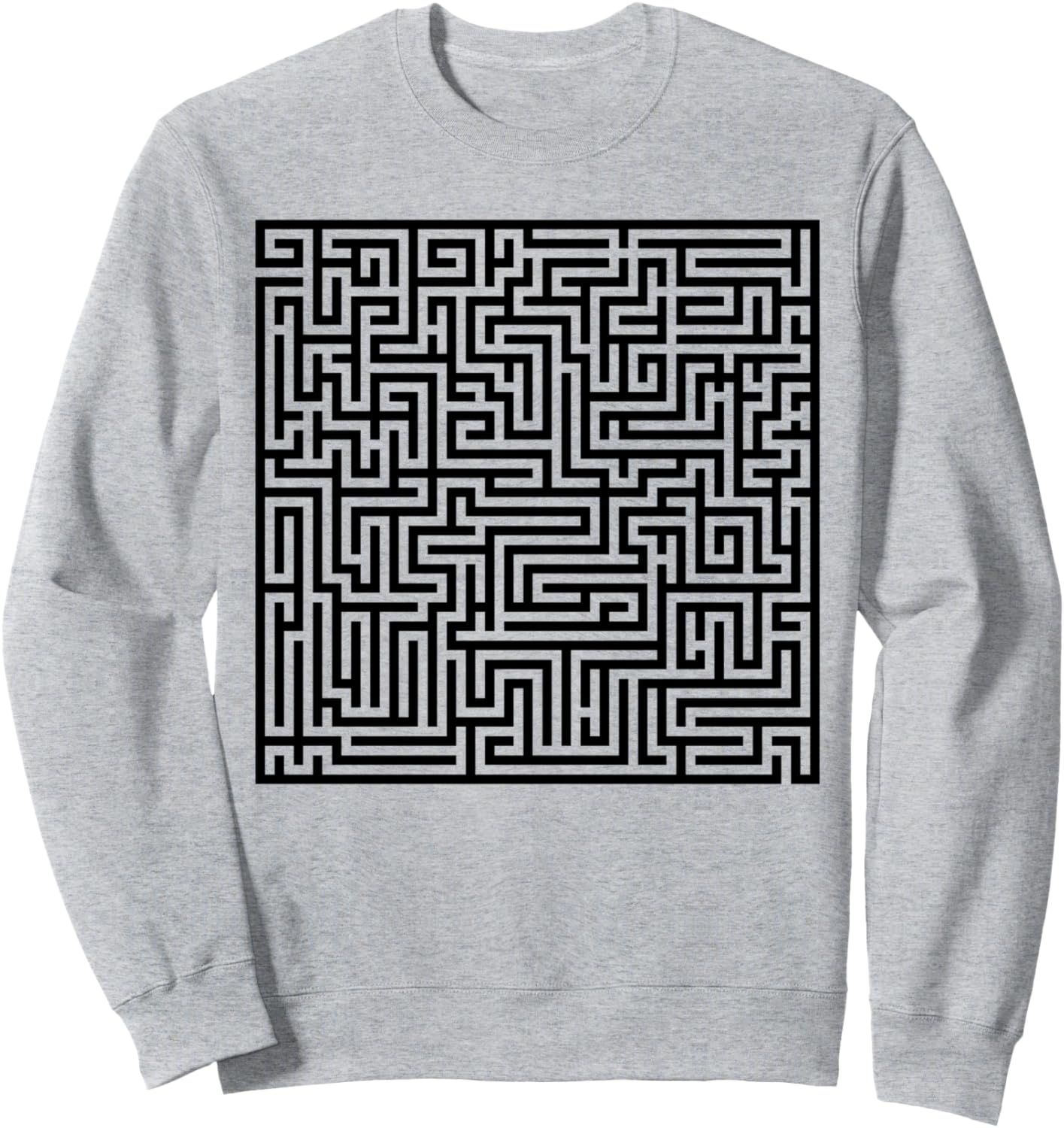 

Футболка-головоломка «Лабиринт», забавная и оригинальная, серая Work Tees