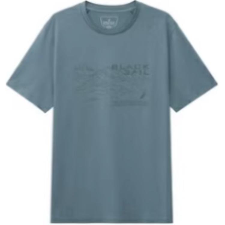 

Мужские футболки с круглым вырезом, средней толщины Nautica, синий