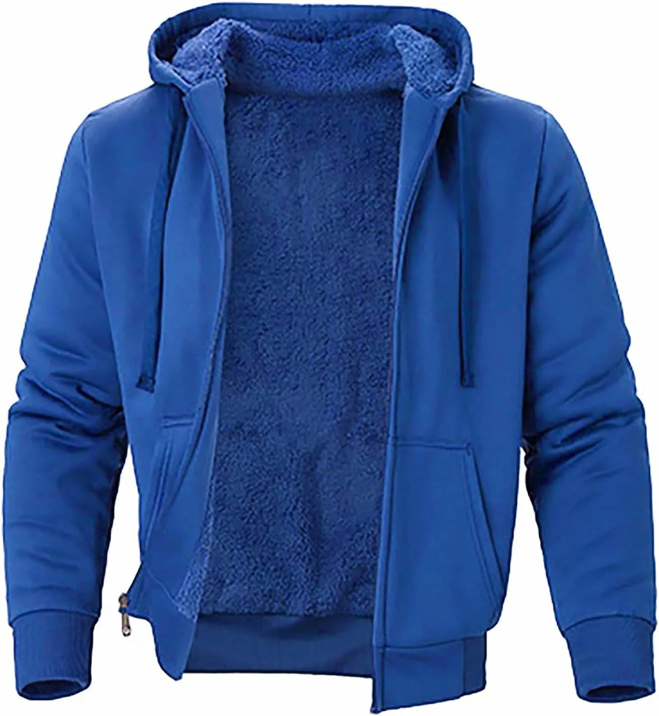 

Мужская худи на молнии с флисом для бега и тренировок