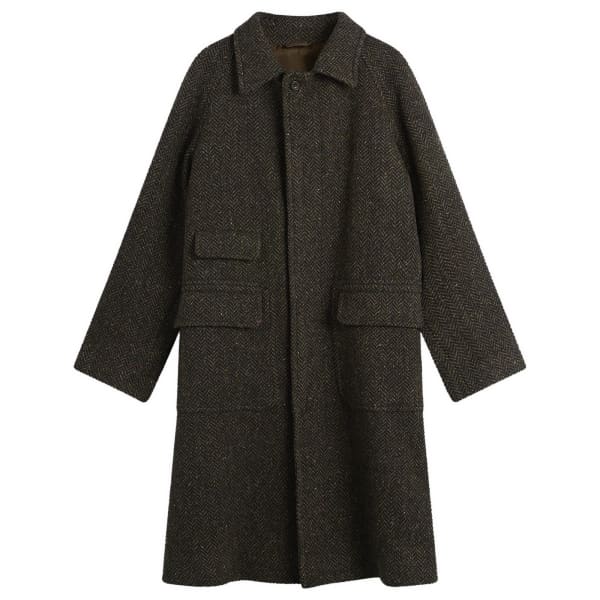 

Пальто-Реглан в елочку Drake'S, коричневый