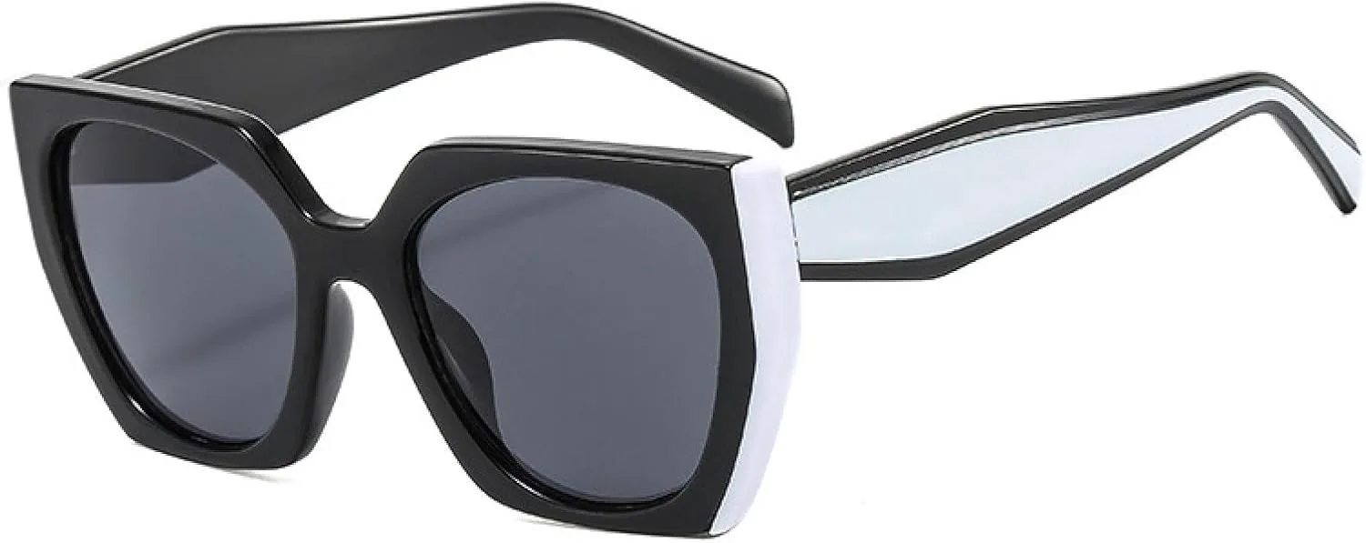 

Солнцезащитные очки «кошачий глаз» с двойным цветом, женские, с прозрачными градиентными линзами, защита от УФ-излучения UV400, мужские солнцезащитные очки DSVIGF, 09