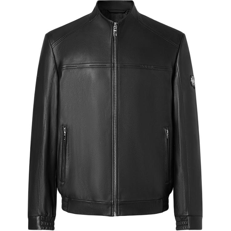 

KARL LAGERFELD / Karl Lagerfeld Jeans Повседневная кожаная куртка, Black