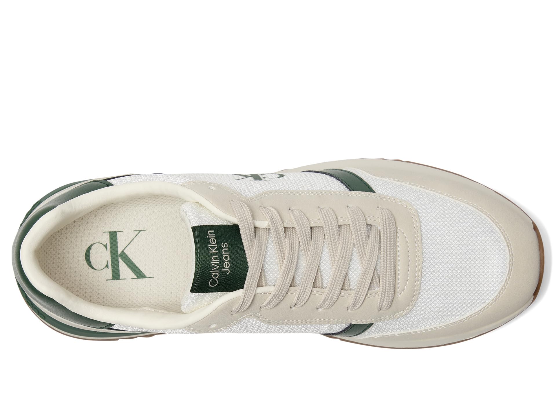 Кроссовки Calvin Klein Picio, цвет White/Dark Green — фото 2