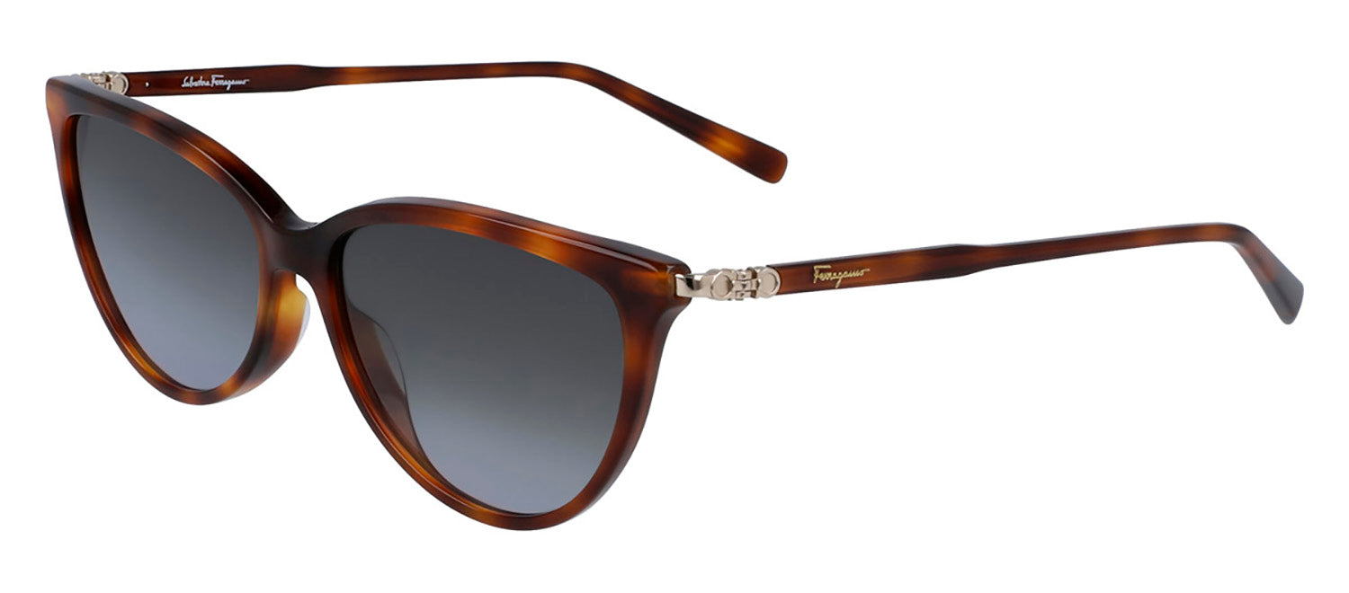 

Солнцезащитные очки Ferragamo SF 2870S 214 «кошачий глаз» Salvatore Ferragamo, цвет multi