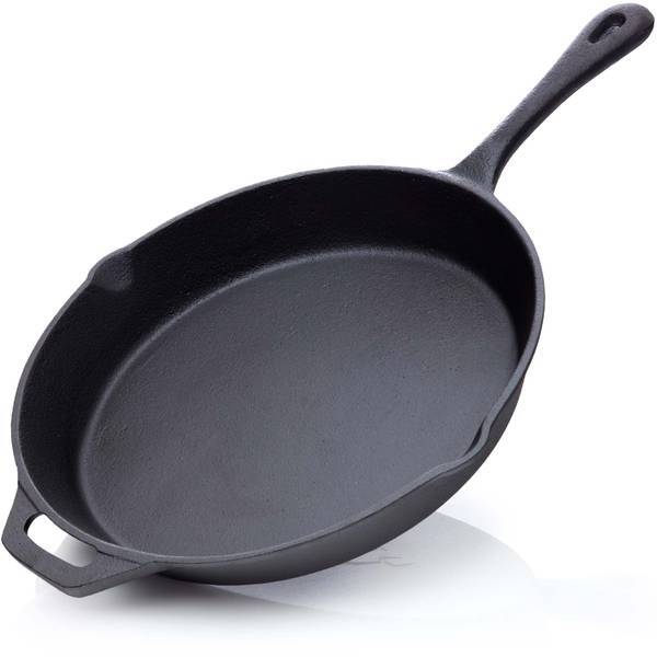 

Сковорода Гриль чугунная диаметр 30см 3600г Bbq Nerd, черный