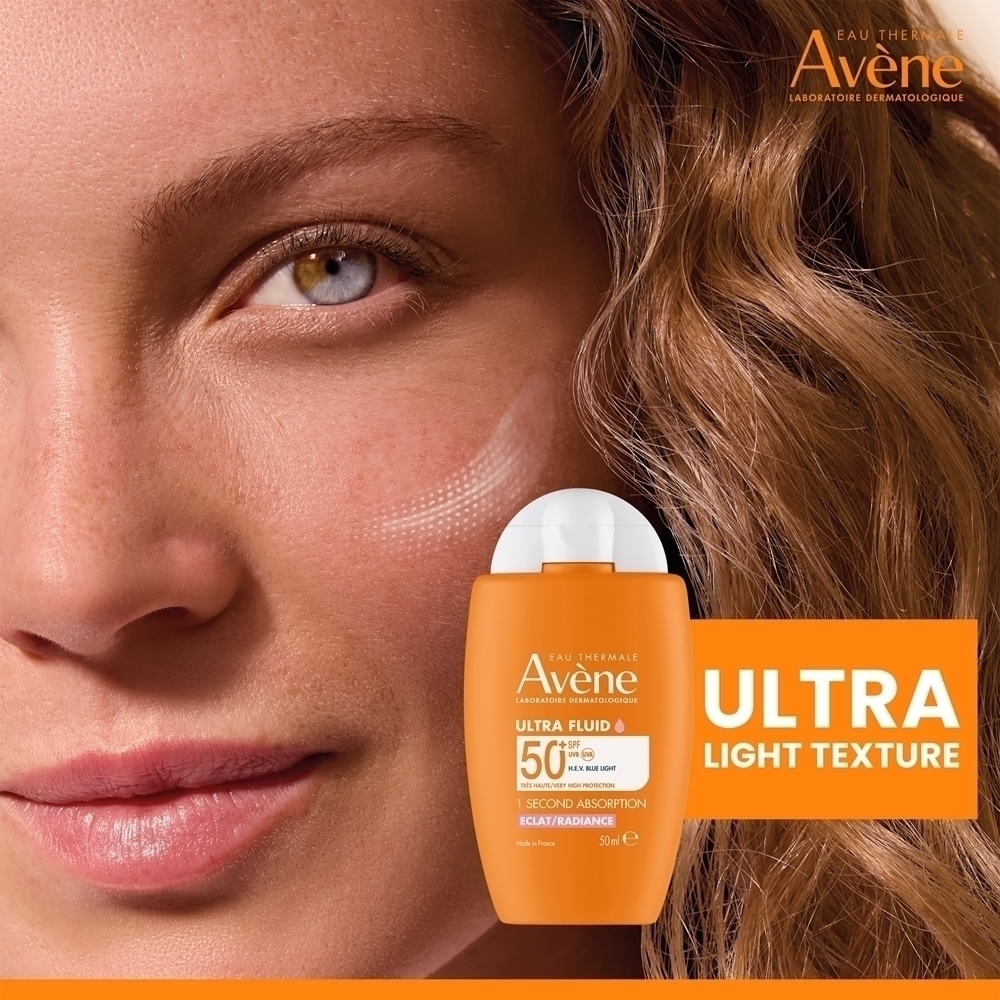 Солнцезащитный флюид Sun Ultra Fluid Radiance Avène, spf 50+ 50 мл — фото 4
