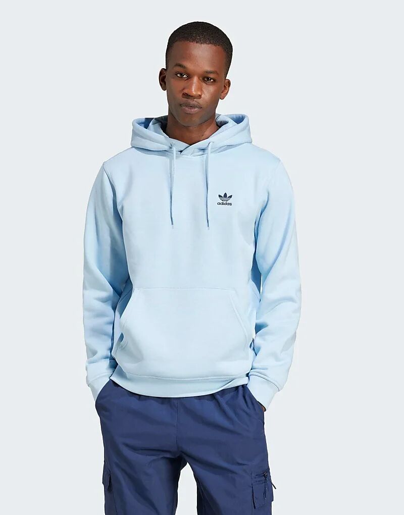 

Толстовка с капюшоном Trefoil Essentials синего цвета adidas Originals