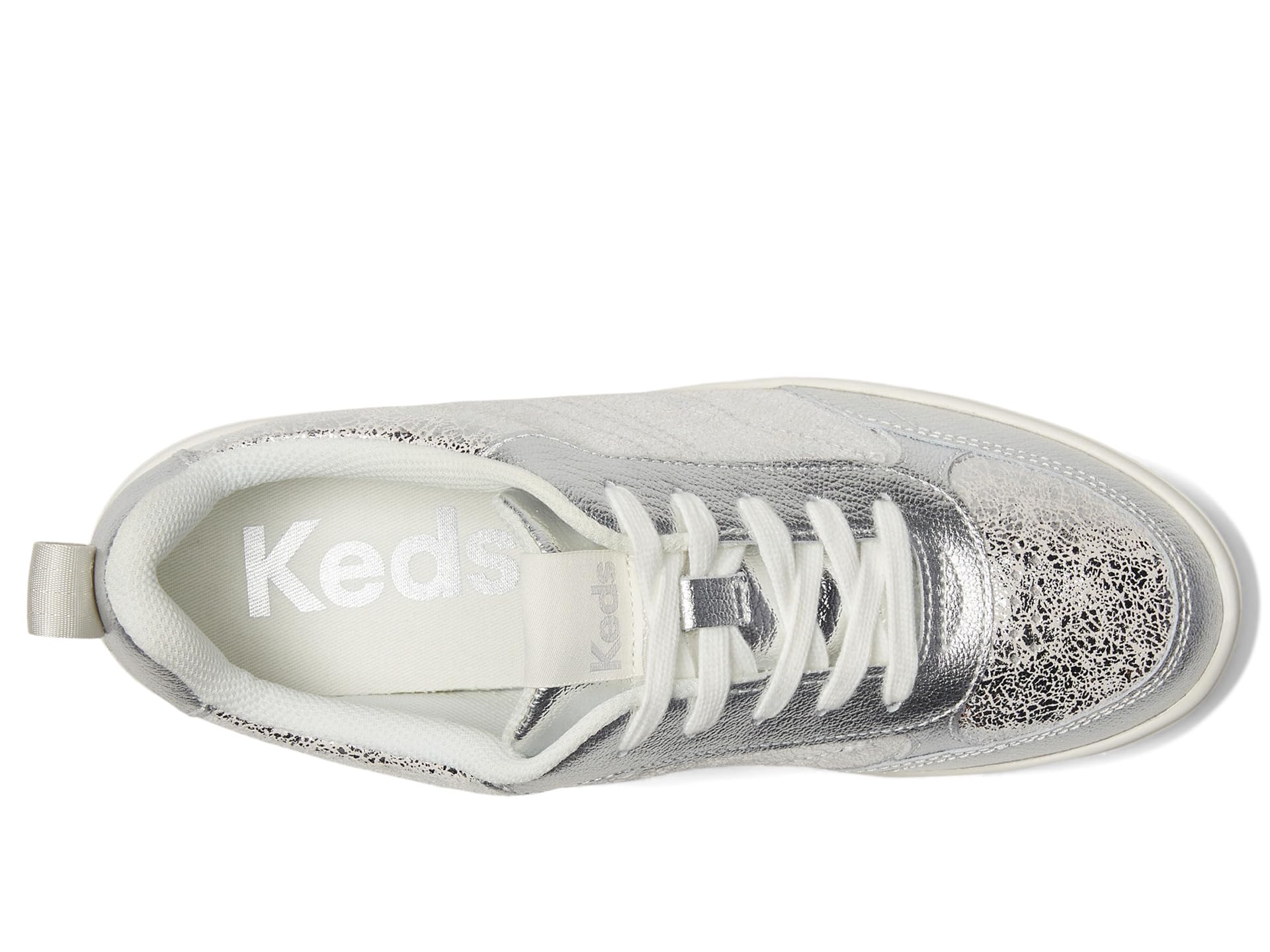 Кроссовки Keds Skyler II Lace-Up, цвет Silver Distressed Metallic Leather — фото 2