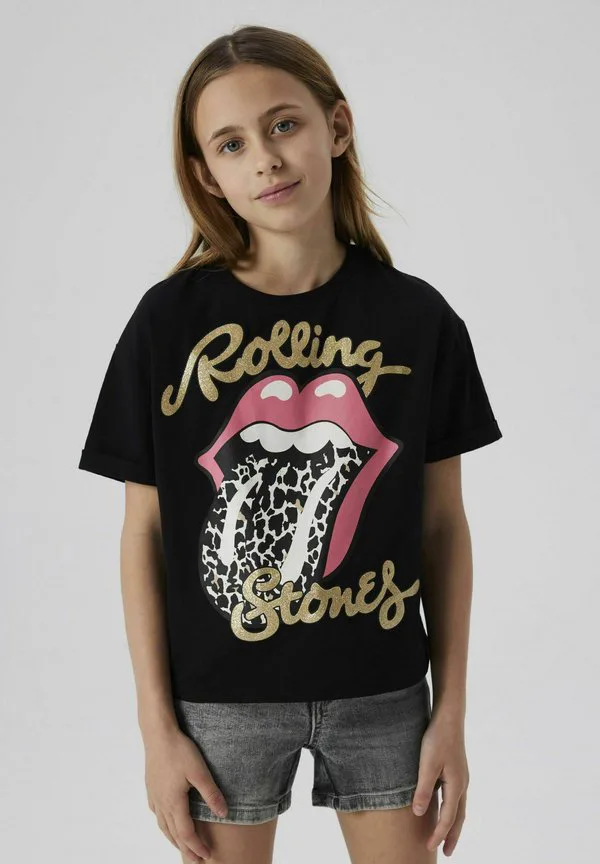 Футболка с принтом rolling stones Name It, Black