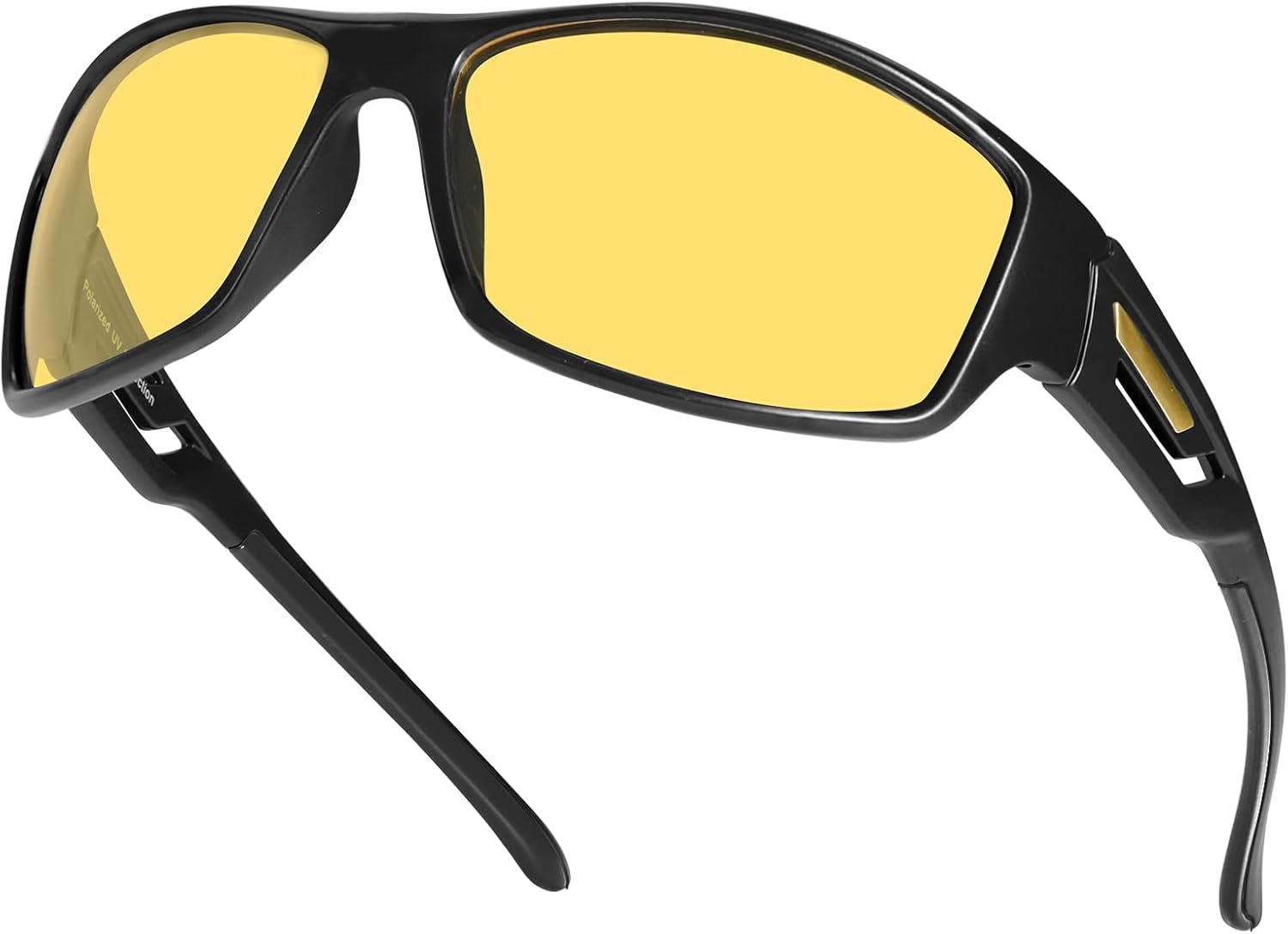 

Очки для вождения в ночное время FIMILU с зажимом для мужчин, поляризованные, уменьшают блики и улучшают зрение в темное время суток, металлическая оправа, B01 Matteblack/Yellow Night Vision Glasses