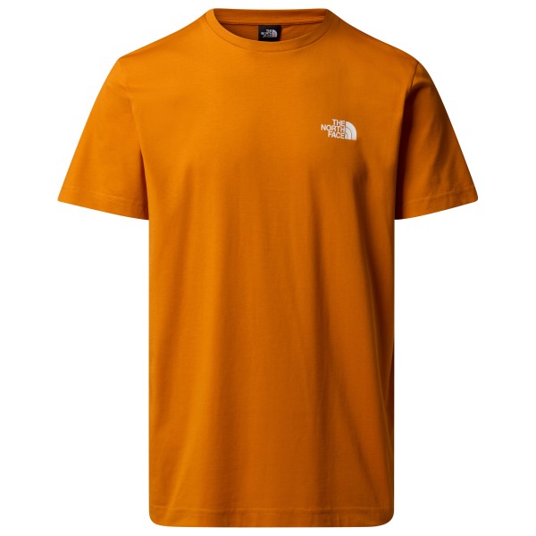 

Футболка с простым куполом из хлопка и резинки The North Face, оранжевый