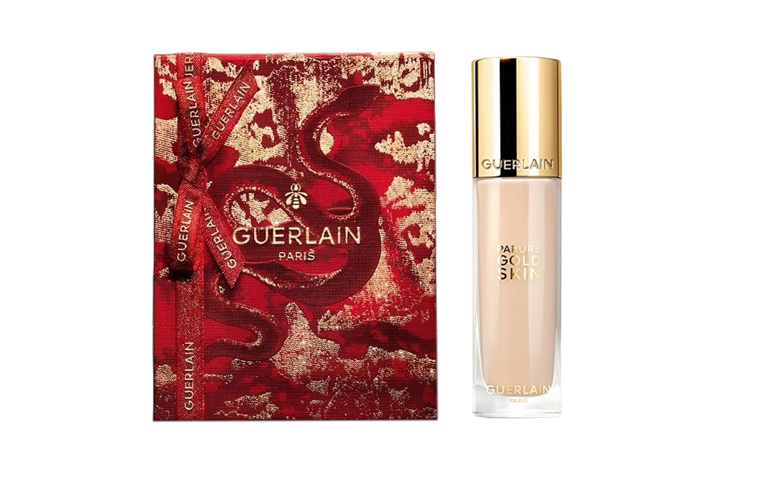 GUERLAIN JIAOLAN новогодний лимитированный золотой алмазный корректирующий тональный крем натуральный увлажняющий 35мл — фото 3