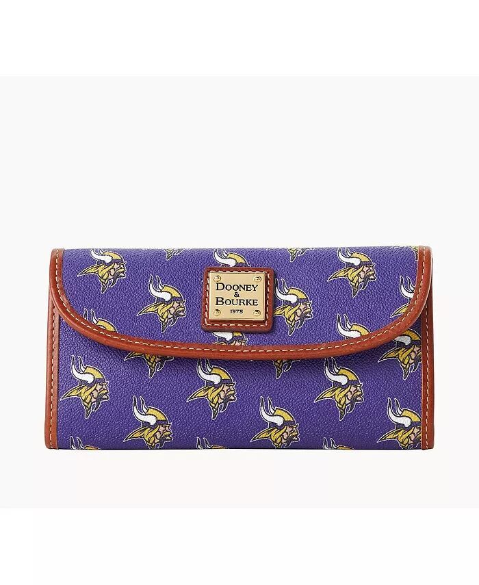 

Женский континентальный клатч цвета команды Minnesota Vikings Team Dooney & Bourke, синий