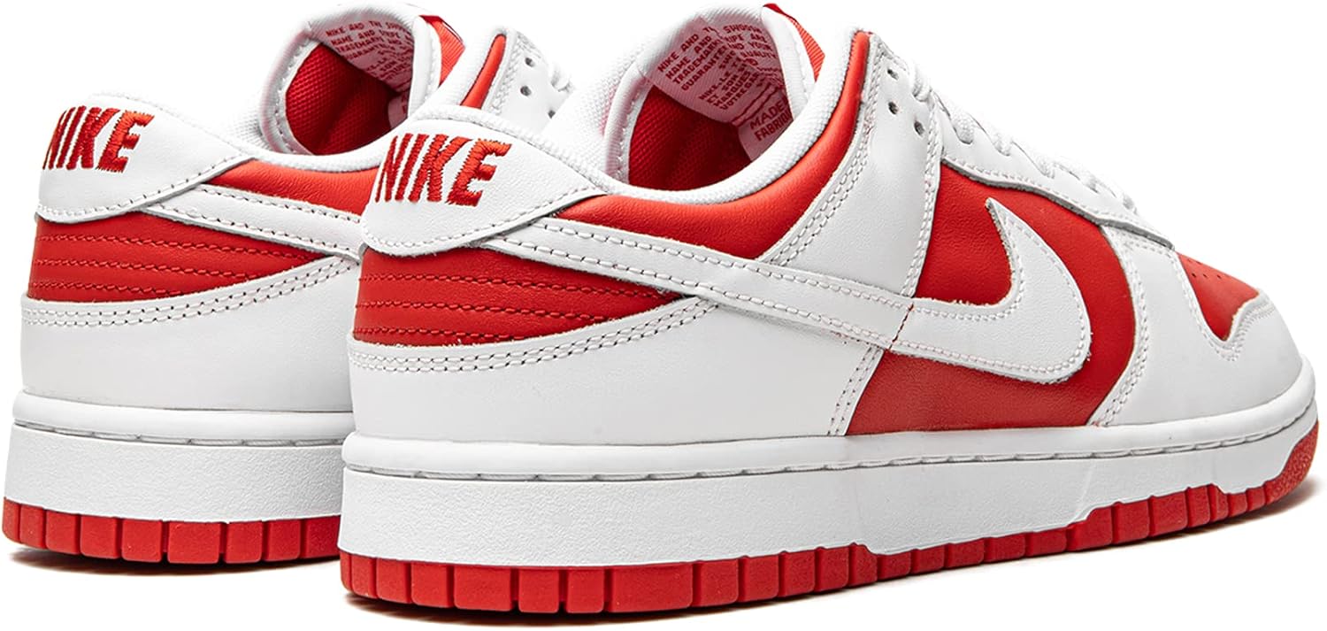 Мужские кроссовки Nike Dunk Low Retro, белый/красный/оранжевый — фото 3