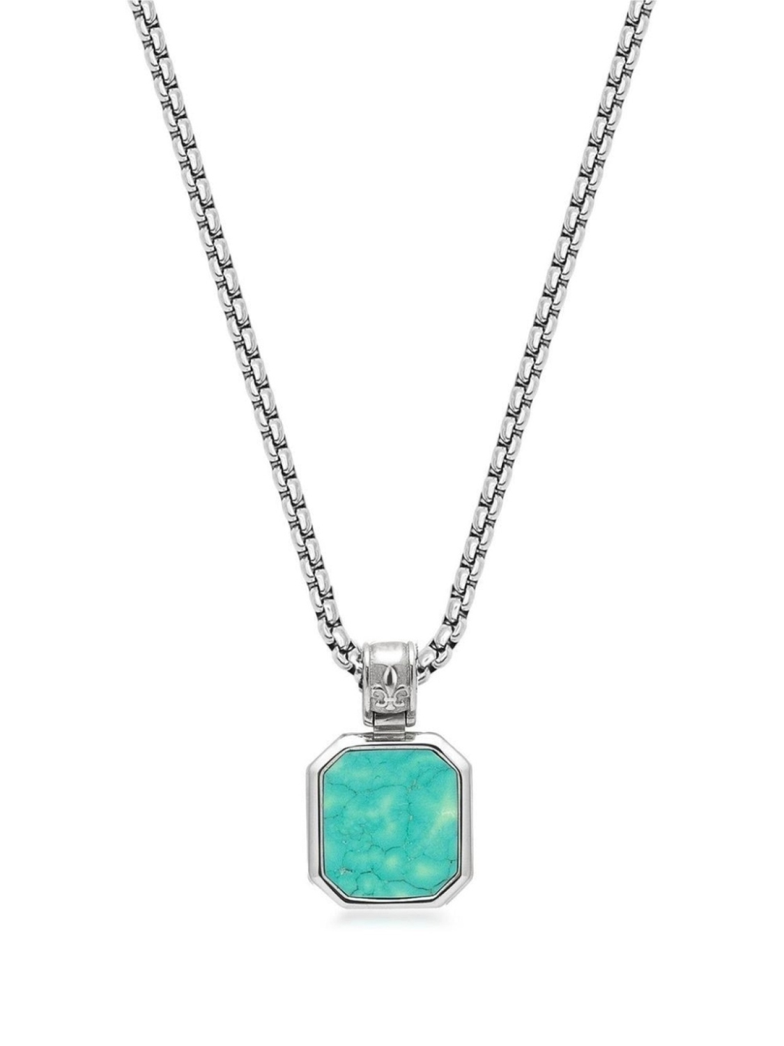 

Цепочка на шею с бирюзой Nialaya Jewelry, серебряный