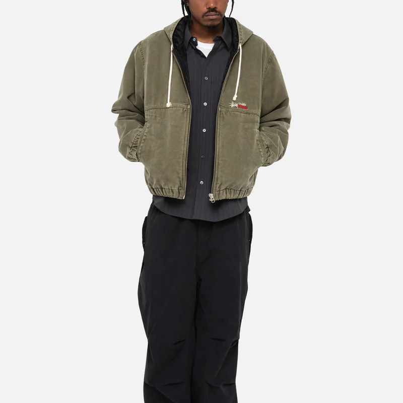 Куртка унисекс из осенней серии 2024 года Stussy, хаки — фото 3